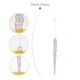 thumbnail image 7 of Clear Glass Icicle Christmas Ornament Set of 12/ 12Pcs Christmas Decoration Transparent Icicle Pendants, 7 of 7