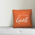 thumbnail image 2 of Creative Products Be Our Guest Orange 16x16 Indoor / Outdoor Pillow, 2 of 2
