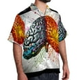thumbnail image 2 of Mathematical Engineering Men's Short Sleeve Printed Button Down Hawaiian Beach Shirts, 2 of 6
