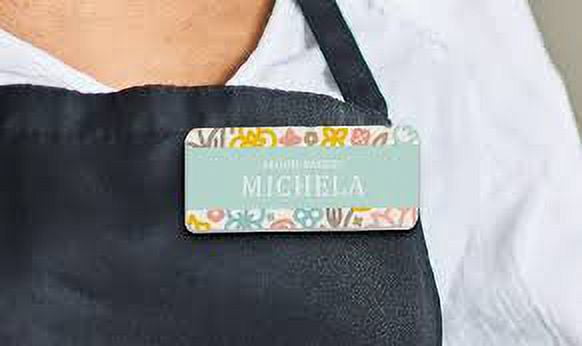 My Badge Design, 1.5"in x 3"in Multi Color Options, Customized Personalized Name Badge/ ID Tags for Work/School/ DIY Fun Activities