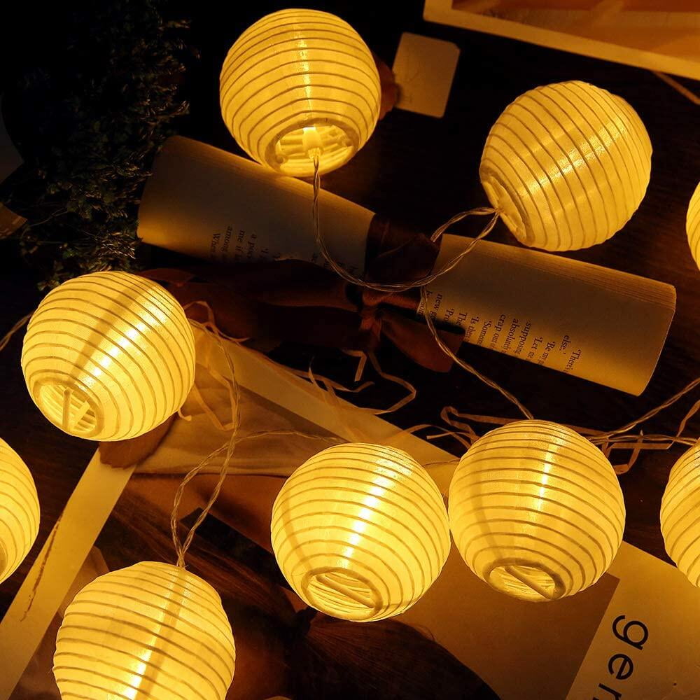 Lantern String Lights,16.4ft-20 Ul Listed Lantern Lights For