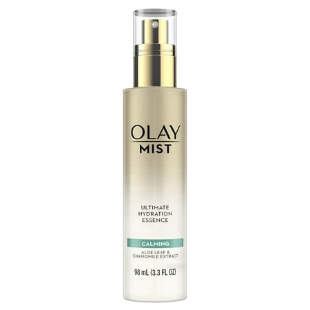 Night Essence - Olay Mist Ultimate Hydration Essence Calming With Aloe Leaf & Chamomile, 3.3 fl oz