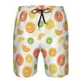 thumbnail image 4 of Kdxio Colorful Lemons Pattern Mens Casual Shorts - Drawstring Summer Beach Sports Shorts for Men, 4 of 9