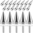 thumbnail image 1 of Metal Studs White 20Pcs 0.4x0.2in, 1 of 5