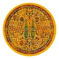 thumbnail image 3 of Unique Loom Calypso Collection Area Rug - Kaiso (4' Round Yellow/Blue), 3 of 7
