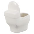 thumbnail image 5 of Ceramic Flowerpot Closestool Shaped Home Gardening Storage Holder Chic 12X11X7CM 1Pack, 5 of 5