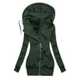 thumbnail image 1 of Women Solid Color Coat Button Down Overcoat Long Sleeve Cardigan Warm Winter Overcoat Fluffy Jacket Windproof Outer Coat, 1 of 2