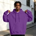 thumbnail image 5 of Venzia Men Oversized Hoodie Pullover Sweatshirt Long Sleeve Hooded Top with Kangaroo Pocket Casual Autumn Winter Wear,XXL, 5 of 8