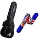 thumbnail image 1 of PAQUETE Estuche para guitarra clásica, Funda para guitarra, Gig bag , guitar case para trasporte y protección, color negro bordes grises + Tahali strap correa guitarra Kidam  INGLATERRA, 1 of 5