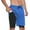 Blue, variant on FEDTOSING Men's 2 in 1 Running Shorts Quick Dry Workout Athletic Shorts with Pocket Green,up to 3XL