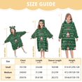 thumbnail image 4 of FORMRS Wearable Blanket Hoodie with Sleeves for Kids Cozy Flannel Sweatshirt, Green Christmas Trees, 4 of 7