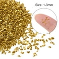 thumbnail image 2 of Unique Bargains 33g Crushed Glass Chips 2 Colors 1-3mm, Gold Tone Silver Tone, 2 of 5