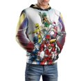 thumbnail image 6 of Power Rangers Unisex Adult Hoodie Casual Hooded Sweatshirt Pullover Novelty 3D Printed Sweater Jacket L, 6 of 8