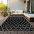 thumbnail image 6 of Addison Rugs Chantille Indoor/Outdoor Transitional Geometric Black Washable Rectangle Rug, 9' x 12', 6 of 6