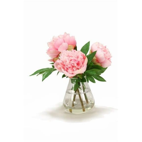 Disttive Designs 17242 Unisex Pink Peonies in Tear Drop Vase