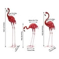 thumbnail image 2 of 3* Flamingo Garden Statues Crane Sculpture Red Heron Outdoor Yard Standing Decor, 2 of 23