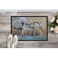 thumbnail image 2 of Carolines Treasures JMK1013JMAT Blue Heron in the reeds Door Mat Indoor Rug or Outdoor Welcome Mat 24x36 Doormat  36"L x, 2 of 4