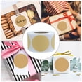 thumbnail image 2 of Miangastore 500Pcs Party Favor Kraft Labels Stickers Blank Gift Sealing Decor Stickers, 2 of 8