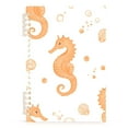 thumbnail image 7 of FORMRS 1-Subject Spiral Notebook 8" x 5" College Ruled 60 Refillable Sheet A5 Hard Cover, 2 Pack, White Seahorse, 7 of 7