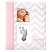 Angle View: My Record Baby Book Chevron Design - Pink