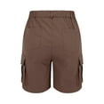 thumbnail image 5 of frariair ​Women's Rugged Cargo Style Shorts With Reinforced Belt Loops And Heavy Duty Zippers For Mountain Exploration Activewear​ Coffee, 5 of 8