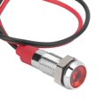 thumbnail image 3 of Indicador LED de metal, lámpara de señal impermeable de 6 mm para piloto, coche, camión, barco con cable de 6 V, 3 of 8