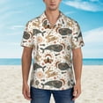 thumbnail image 4 of Daiia Ramadan Whale Hawaiian Shirt for Men Gentle Cotton Regular Short Sleeve Casual-Medium, 4 of 9