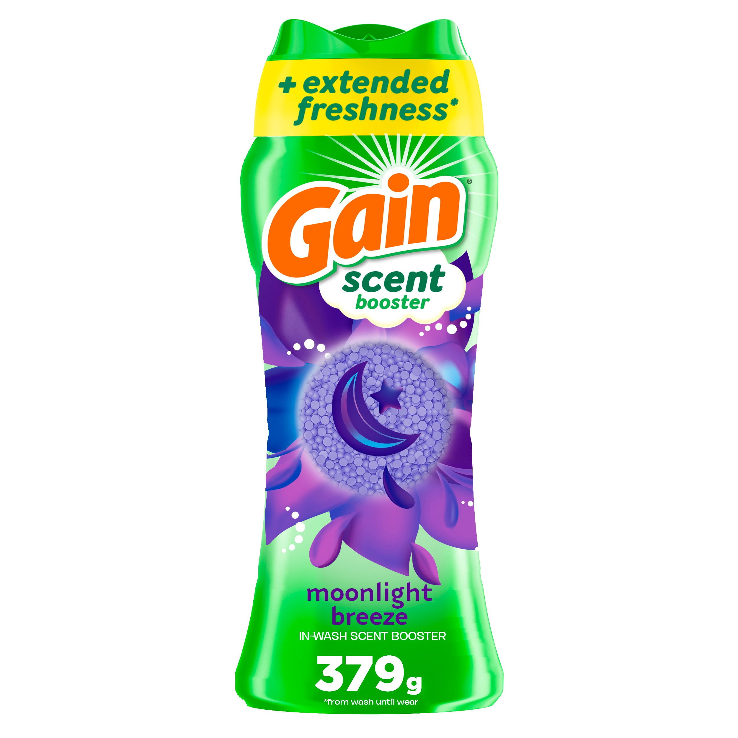 Gain In-Wash Laundry Scent Booster, Moonlight Breeze Scent, 379 g, Fresh Extender + Odour Protection, 379G