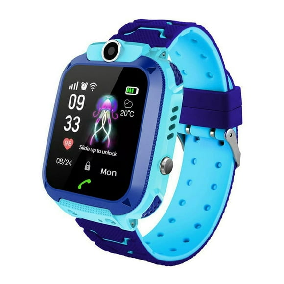 Smart Watch for Boy Girl 3-15 years old Kids Global Real-Time tracking watches Waterproof Cell Phone watch Child Video Chat Device SOS Alarm Camera Geo-Fence Pedometer Anti-Lost Tracker L