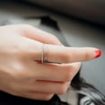 thumbnail image 3 of dianhelloya Fashion Women Double Layer Rhinestone Inlaid Open End Finger Ring Jewelry Decor Golden, 3 of 8