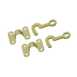

National Hardware National Hardware N211-938 Hooks And Staples 2-1/2 Inch Bright Solid Brass 2 Pack