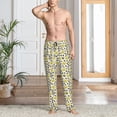 thumbnail image 4 of KLL Mens Pajama Pants for Men,Mens Lounge Pants,Funny Gifts for Men,Men's Pajama Bottoms-Leopard And Butterfly, 4 of 5