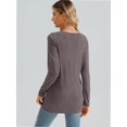 thumbnail image 2 of Womens Long Sleeve T Shirts crew Neck Loose Soft Casual Tops Fall Fashion Comfy Tees, 2 of 6