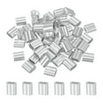 thumbnail image 1 of 50Pcs 3/16" Aluminum Crimping Loop Sleeve for Wire Rope and Cable, Double Holes, 1 of 6