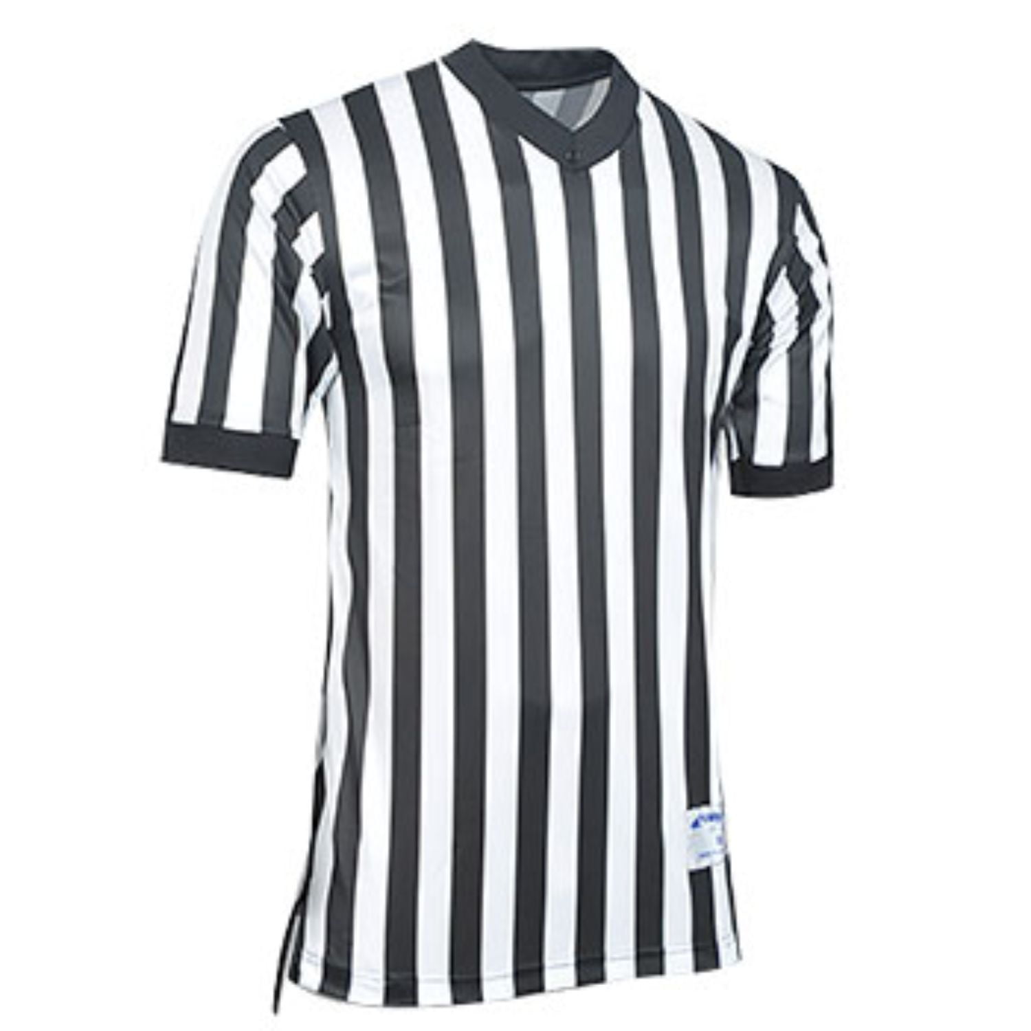 TOPTIE Sportwear Men's Pro-Style Referee Shirt with Quarter Zipper for Basketball Football Soccer 