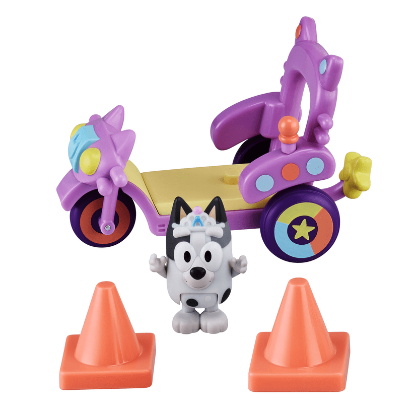 Bluey Muffin's Cat Squad Bike with 2.5" Muffin figure
