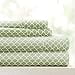 thumbnail image 2 of Linen Market 4 Piece Sheet Set Patterned, Queen, Scallop Sage, 2 of 4