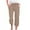 Khaki, variant on Zuesphe Cute Pants for Women Ladies Capri Pants Pull on Womens Baggy Pants High Waisted Womens Cargo Pants with Pockets Cotton