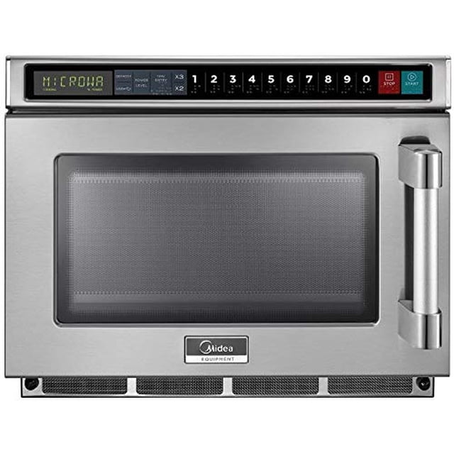 Horno microondas comercial apilable de acero inoxidable Midea Equipment 1217G1A, 1200 W