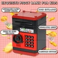 thumbnail image 5 of Piggy Bank for 5+ Kids, Electronic Money Saving Box with Password, Automatic Paper Money Scroll, 5 of 8