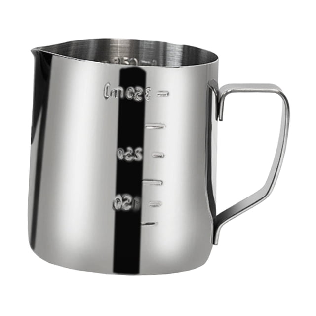 Jarra para espumar leche, vaso espumador leche, accesorios para máquina espresso, jarra multifuncional para y . 350 ml