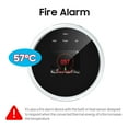 thumbnail image 2 of Detector de fugas de gas wifi y pared de pantalla LCD de alarma contra incendios, 2 of 8
