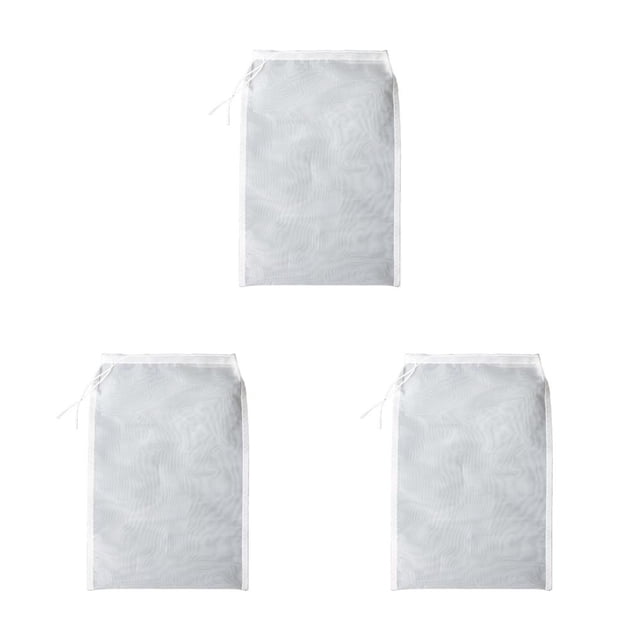 Moyic Bolsa de filtro de vino de leche de soja, bebida, té, café, vinagre, jugo de fruta, comedor en casa, panadería, colador lavable, 100 Type1 NO1