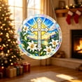 thumbnail image 6 of Cross and Lily DIY Acrylic Puzzle Suncatcher Religious Window Hanging Decoration - 7.87 Inch D, 6 of 6