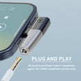 thumbnail image 2 of Kebiory USB C to 3.5mm Headphone and Charger Adapter,2 in 1 Type-C to Hi-Res 3.5mm Audio with 60W PD Fast Charging for iPhone 15/15 Pro,Galaxy S24/23+Series,Mate 60 Pro,and More (Silver,2 Pcs), 2 of 8