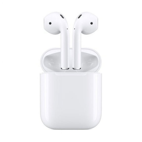 Restored Apple Bluetooth True Wireless Headphones with Charging Case, White, MV7N2AM/A-R (Refurbished)