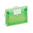 thumbnail image 3 of File Folder,Folders Letter Size,Plastic Wallet Folder Envelope Poly Envelope Expandable File Wallet Document Folder,13*10*3IN Legal Size(Green), 3 of 6