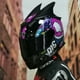 thumbnail image 5 of Casco de motocicleta AIS para hombre y mujer, casco integral de invierno con personalidad de locomotora, casco de coche eléctrico, cola gris, pareja DOT, 5 of 5