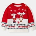 thumbnail image 6 of Kiijoy Christmas Sweater for Girls Cute Cartoon Long Sleeve Knit Pullover Top, Sizes 3-4, 6 of 8
