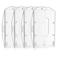 thumbnail image 5 of Porta credencial transparente 6 tarjetas plástico duro 2 tarjetas verticales horizontales, 5 of 5